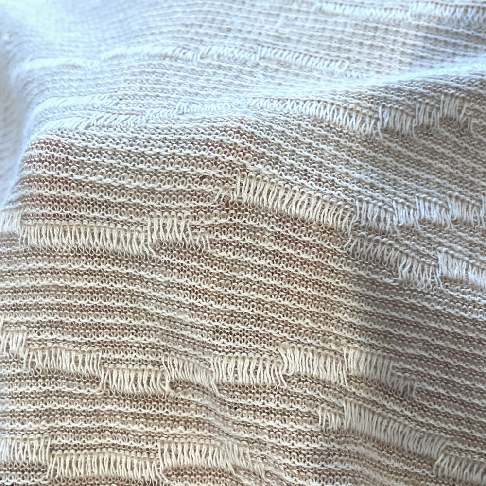 NWT Pure Jill Women's Relaxed Textured Linen Blend Sweater Sz L Natural Coastal - Picture 15 of 16